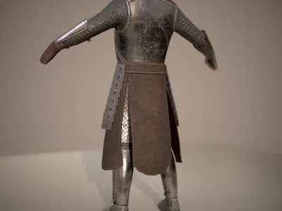 HIE Game Ready Body Armor D180612 Low-poly 3D model