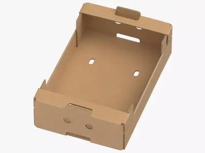Cardboard Display Box 02 Game Ready 3D model