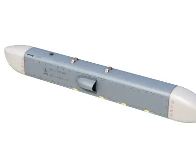 KG600 KRKL700A Airborne Electronic Countermeasures Pod ECM Low-poly 3D model