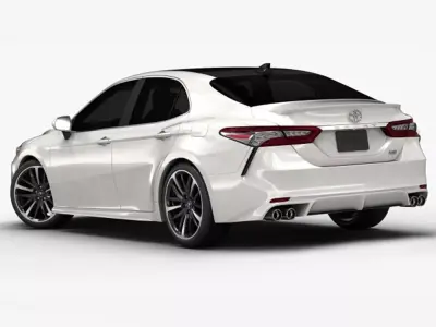 Classic Die-Cast Vintage Coupe Toyota Camry 3D model