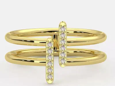 GOLDEN ENGIMA RING 3D model