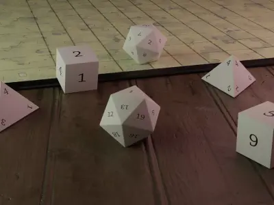 DnD dice 3D print model