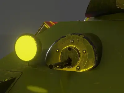 T34-40 Low-poly 3D model