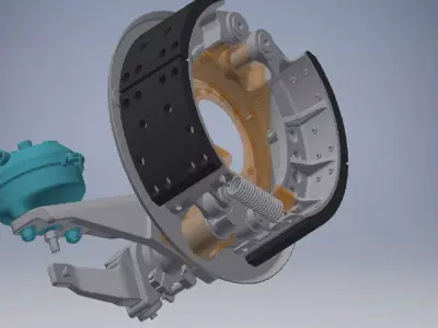 Heavy Truck Brake Systems 3D model