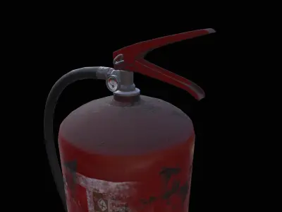 Fire Extinguisher Low-poly 3D model 15