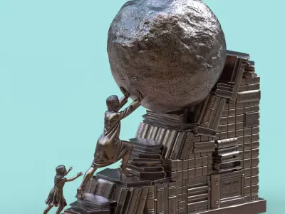 The Cost of Greatness - Modern Sisyphus Part 3 3D print model