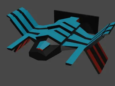 Spaceship plane 3D model