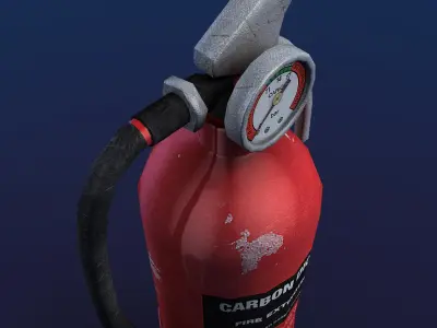 Fire Extinguisher Low-poly 3D model 24