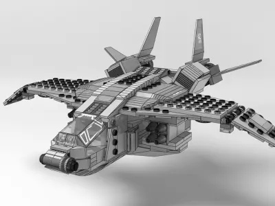 Lego Captain Marvel 3D model