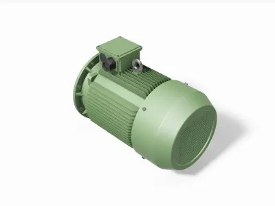 280M B5 2 Pole IEC electric motor - 3D CAD model 3D model