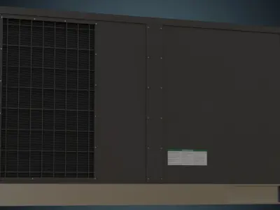 Rooftop AC Unit 5A Low-poly 3D model