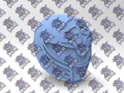 Power Rangers MMPR White and Gold helmet for 3d print 3D model