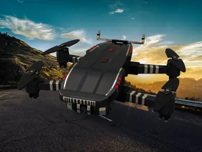 drone camera 3D model