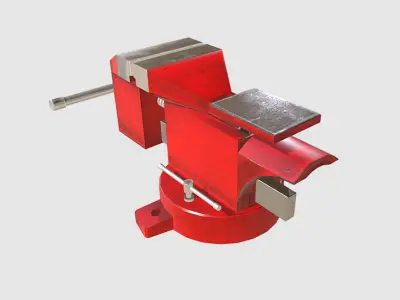 Work Bench Hand Vice  Low-poly 3D model