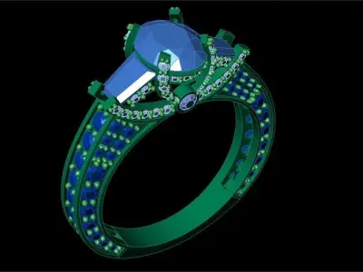 Diamond Ring 01 3D print model purchase