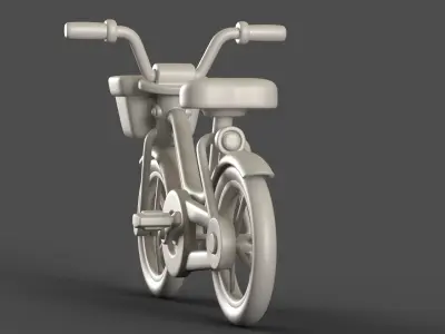 Cartoon Kid Bicycle 3D model