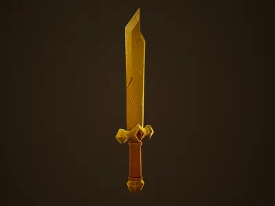 Copper Sword - Game Ready Weapon Low-poly 3D model