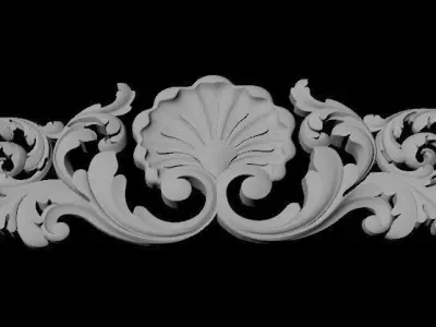 dekor ornate crown 3D model