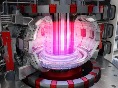 ITER thermonuclear reactor 3D model