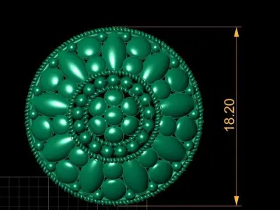 ANTIQUE GOLD LOCKET SET 3D PRINTABLE MODEL 3D print model