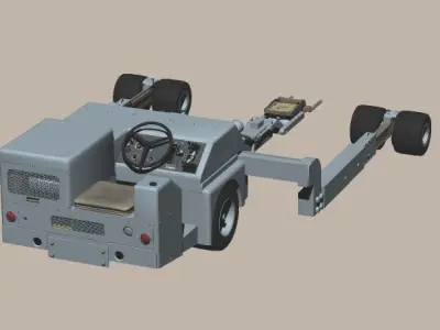 HMU-83D USAF Bomb Loader and AGM-65 Maverick 3D model