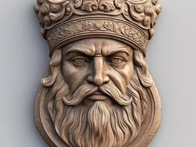 Kings face  Free 3D print model