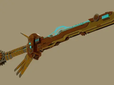 Steampunk Sword 3D model purchase