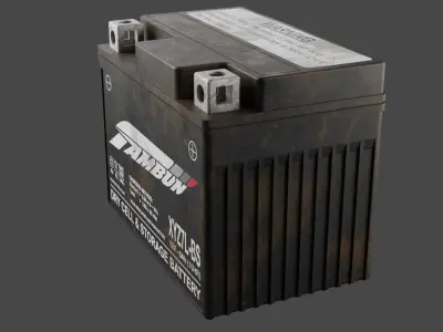 Motorcycle Battery Dust Low-poly 3D model purchase