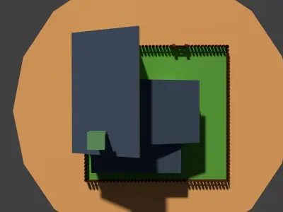 Low Poly Farm House 2 Low-poly 3D model