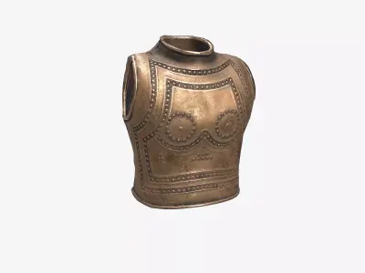 Ancient Armor Marmes 3D Model Game Ready PBR Low Poly Low-poly 3D model