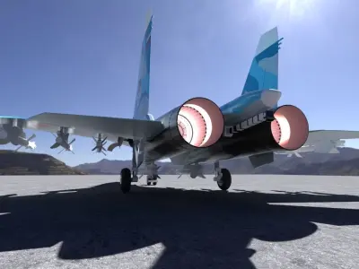 Sukhoi SU-33 3D model purchase