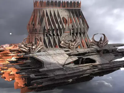 Pharaoh Arch Airship 1 3D model
