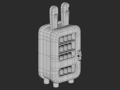 CartoonSelf-service vending machine Low-poly 3D model