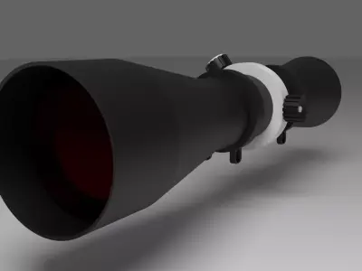 sniper scope Free low-poly 3D model