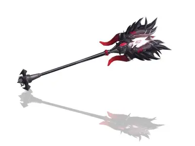 Corrupted Holy Scepter Low-poly 3D model