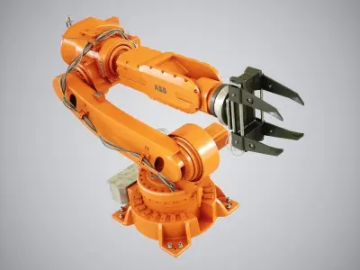 Industrial Robot 6620 Low-poly 3D model