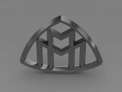 maybach logo 3D model from CGTrader