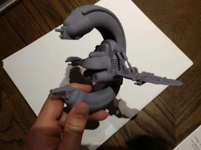 H-74 Grindylow Heavy-assault Fighter 3D print model