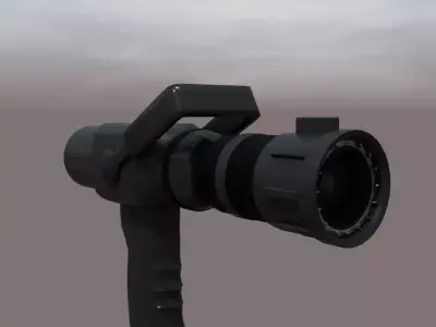 Fire Nozzle Hollow Stream 3D model