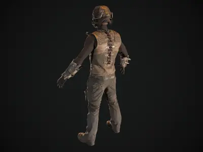 Skull armor  6 Low-poly 3D model