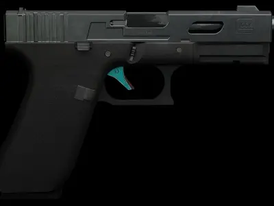 Glock Gameasset Low-poly 3D model