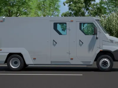 Armored Cash Transport Car 3D model