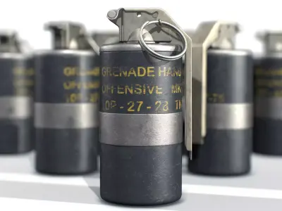 American Frag hand grenade MK3 3D model