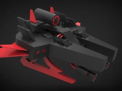 Ultimate Spaceship Low-poly 3D model