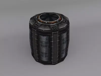 Sci-Fi Barrel Pack Low-poly 3D model purchase