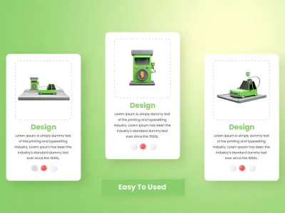 Electro Mobile Transport 3d Illustration 3D model