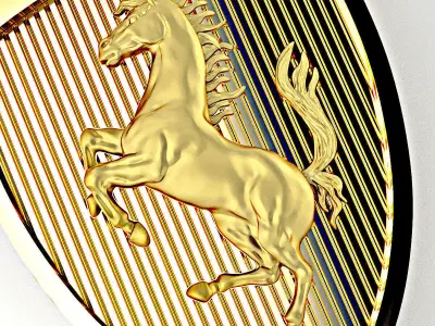 Horse pendant 3D model purchase