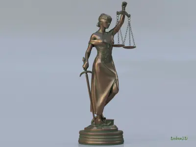 Statue Themis 3D print model