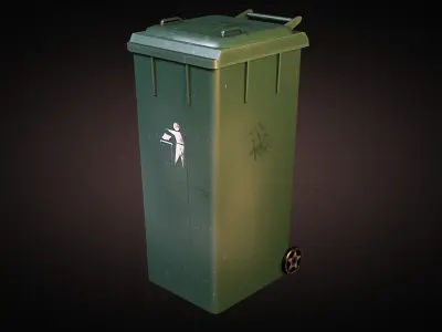 Trash Dumpster Low-poly 3D model buy