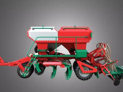 Agro-Masz Salvis 3800 Pneumatic seed drill 3D model
